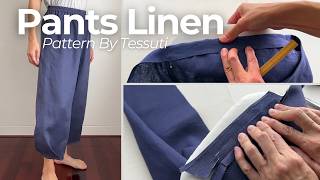 Demi Pants by Tessuti | Linen | Pressing Tips