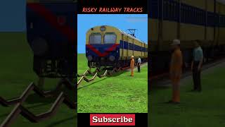 TRAINS RUNNING ON RISKY RAILWAY TRACKS🔺TRAIN Vs UNFINISHED TRACKS🔺Train Simulator  #indianrailways