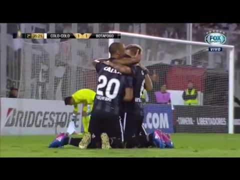 O gol de Rodrigo Pimpão para o Botafogo contra o Colo Colo CHI pela Segunda Fase da Libertadores 201