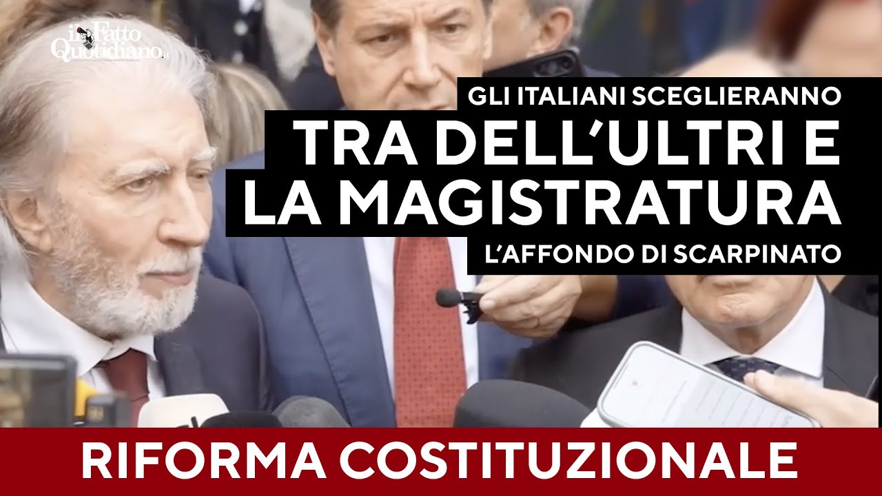 Scarpinato: “Col referendum italiani dovranno scegliere tra Dell’Utri e Magistratura”