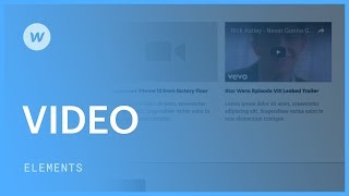 Videos (YouTube, Vimeo) - Web design tutorial