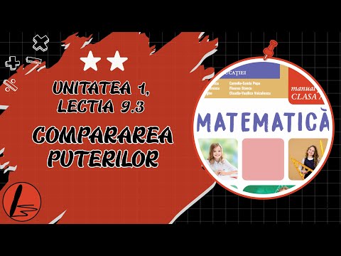 (Matematica clasa V, Unitatea I, 9.3.) - Compararea puterilor