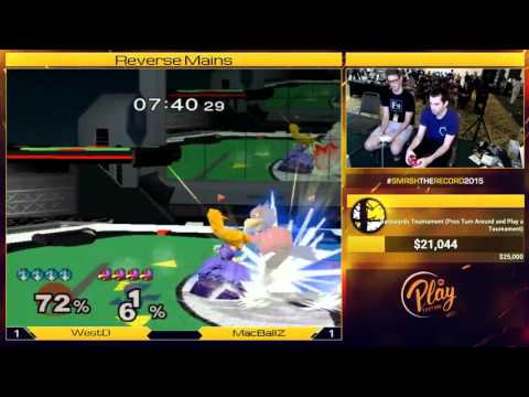 Smash the Record 2015 - Melee Reverse Main Bracket - Tempo| Westballz vs FE| MacD