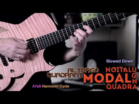Quartal Modern Melodic Phrasing over Altered Chords - MODAL QUADRANGULATION (Altered Quadrant)