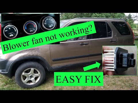02-06 Honda CRV - Replace Blower Fan Motor Resistor
