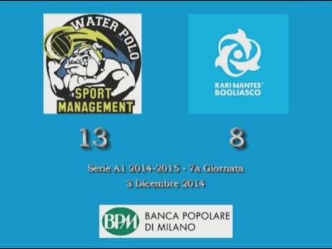 HiLites Serie A1 2014/15 (7° Giornata) - BPM Sport Management vs. Bogliasco 13-8