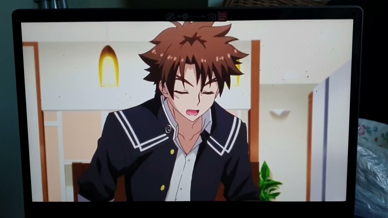 a girl in a yellow shirt with red hair