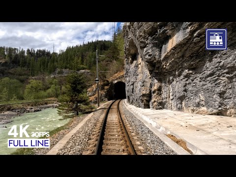 🇨🇭 Cab Ride Zentralbahn Aareschlucht MIB Train Driver's POV  |  Meiringen - Innertkirchen [4K]