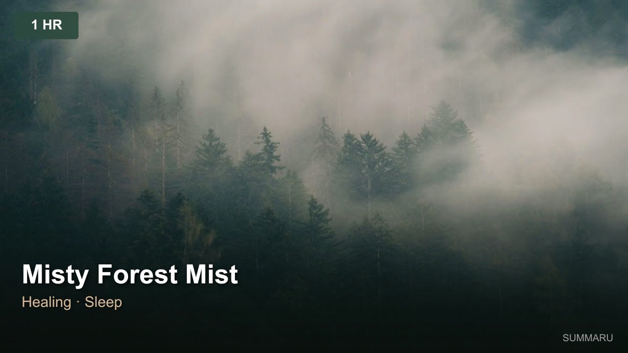 Misty Forest Mist | 1-Hour Healing Music for Deep Sleep & Meditation