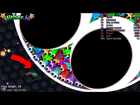 Slither.io A.I. Squid Monster Skin - Epic Skin Slitherio Best Gameplay - Slither.io Vip - Top X