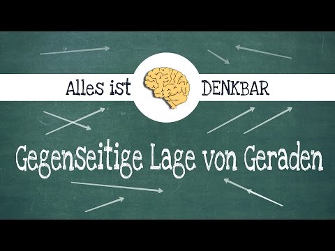 Gegenseitige Lage von Geraden im Raum in Parameterform - Vektoren, Analytische Geometrie, Abitur