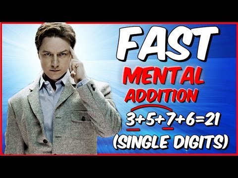 HOW TO ADD: FAST MENTAL ADDITION  TRICK for SINGLE digits