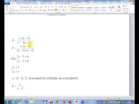 Clasa a VIII - a- Algebra - Lectia 83-
