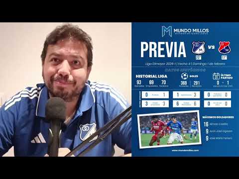 #ThePreview MILLONARIOS vs Medellín (Apertura 2026)