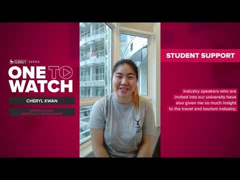 One to Watch – International Hospitality Management - Cheryl's experience | University of Surrey