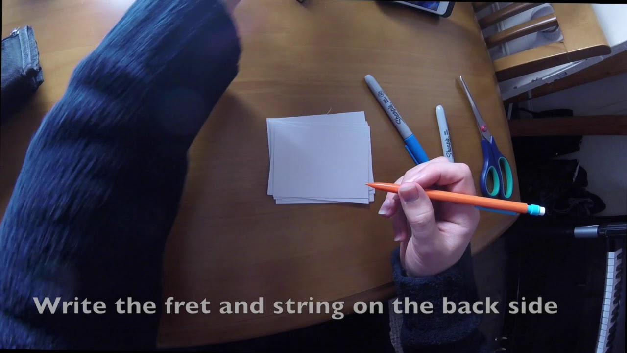 How to learn guitar notes and not forget?  With flash cards!