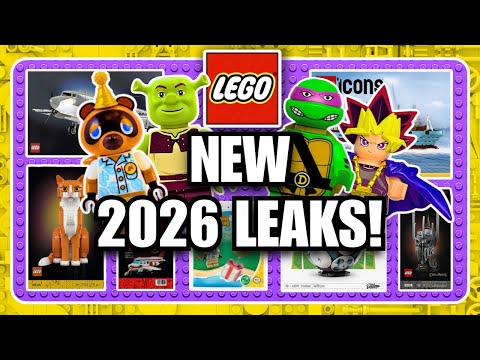 NEW LEGO LEAKS! Yu-Gi-Oh, Shrek, TMNT & MASSIVE New Sets!