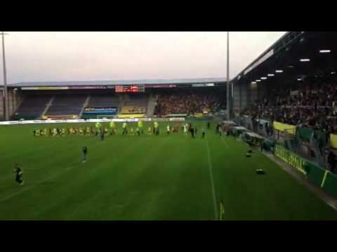 Fortuna Sittard - Roda Kerkrade 13.9.2014 Einlauf der Manns