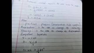 Acceleration time graph
