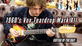 Video thumbnail for 1960's Vox Teardrop Mark XII Sunburst | Guitar of the Day by Normans Rare Guitars