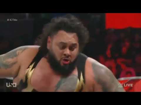 Gunther vs "Big" Bronson Reed for the intercontinental championship on Raw #wwe #gunther #wrestling