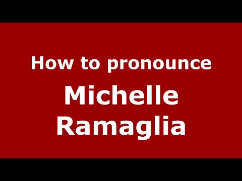 How to pronounce Michelle Ramaglia (Mexico/Mexican Spanish) - PronounceNames.com