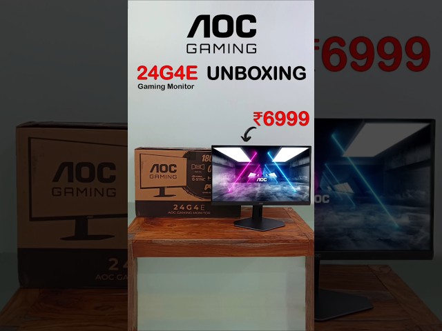 Vídeo relacionado con AOC Gaming 24G4XE - Monitor FHD 24 Pulgadas, Plano, 180 Hz, 1 ms, FreeSync Prem., G-Sync Comp., HDR10 (1920x1080, HDMI, DisplayPort, IPS) Negro