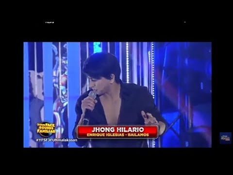 jhong hilario as enrique iglesias (face sounds familiar)