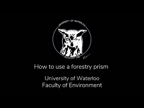Part of a video titled How to Use a Forestry Prism - YouTube