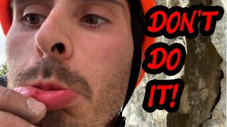 Deep Water Soloing at Quarry...DONT! Almost DIED! (VLOG)