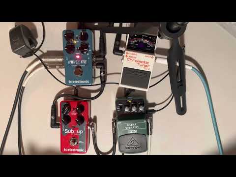 INFINITE Sample Sustainer from TC Electronic with some wobble from the Ultra Vibrato