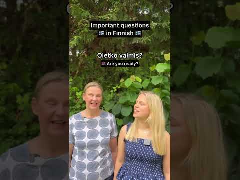 Asking important questions in Finnish 😅🩵 #finnishlanguage #finnishteacher