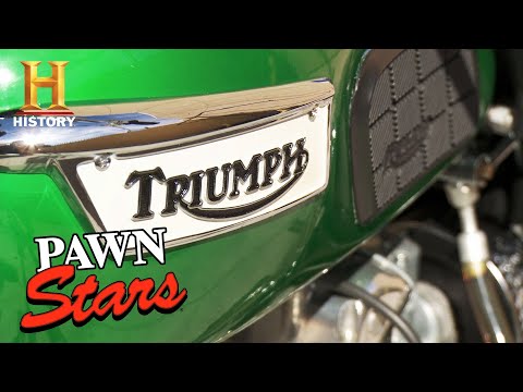 Pawn Stars: A Very Rare Triumph Motorcycle Gets Rick Revved Up (Season 13) | History