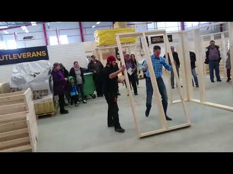 Kunder tävlar i att bygga hus med patenterad teknik