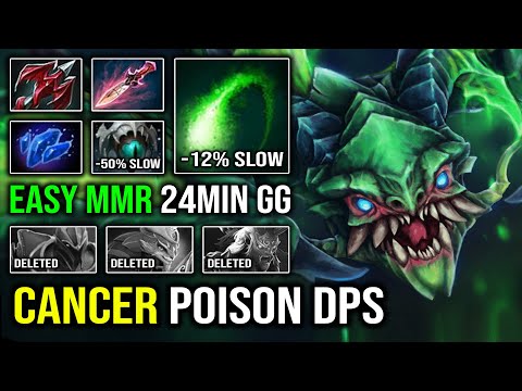 REASON Why Viper is Cancer Mid Against Tank Hero | 24Min GG Easy Skadi Slow with OP Poison DPS DotA