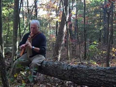 David Adkins playing Native American Flute on Rich Mountain Rd., Smoky Mtns.