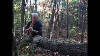 David Adkins playing Native American Flute on Rich Mountain Rd., Smoky Mtns.
