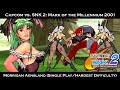 Capcom Vs SNK 2 Morrigan Aensland Single Play Hardest Difficulty