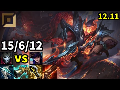 Jhin ADC vs Caitlyn - KR Grandmaster | Patch 12.11