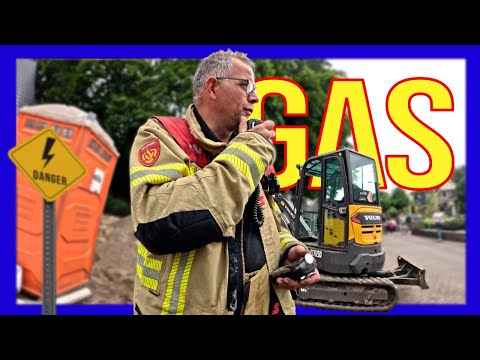 🚒 Gaslek na graafwerkzaamheden - VOLUNTEERS DUTCH FIREFIGHTERS -