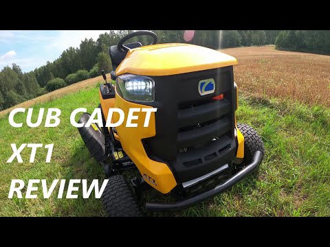 Cub Cadet XT1 OS107 garden tractor (4K) REVIEW - 11 engine hours