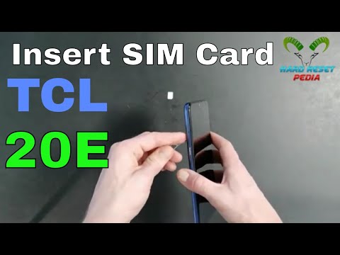 Insert SIM Card TCL 20E