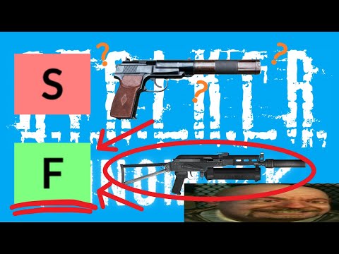 S.T.A.L.K.E.R. ANOMALY Complete 9x18 Guns TIER LIST