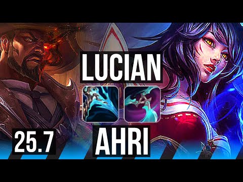 LUCIAN vs AHRI (MID) | 5/0/6 | KR Master | 25.7