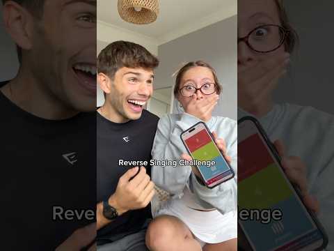 Reverse singing couples challenge… who did it better 🤣😭