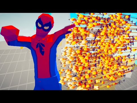 GIANT SPIDER MAN vs EVERY GOD - Totally Accurate Battle Simulator TABS