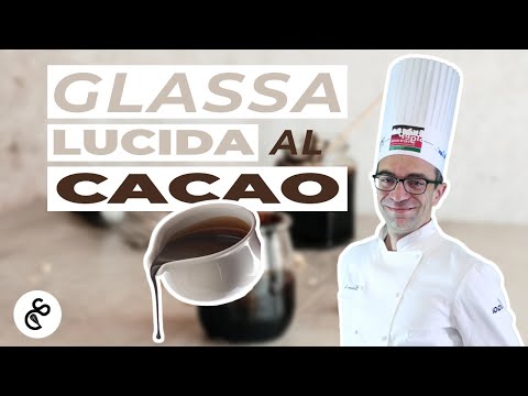 glassa a specchio al cacao #glassa #glassalucida #samuelecalzari #pasticceria