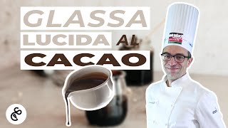 glassa a specchio al cacao #glassa #glassalucida #samuelecalzari #pasticceria