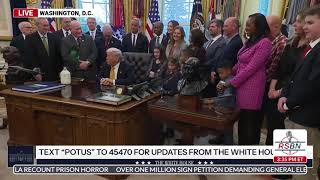 WATCH: President Trump Signs the Executive Order for More Milk in Schools - 01/14/26