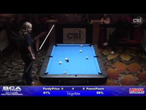 AZ State 8 Ball Scotch Doubles Poore & Poore vs Purdy & Price